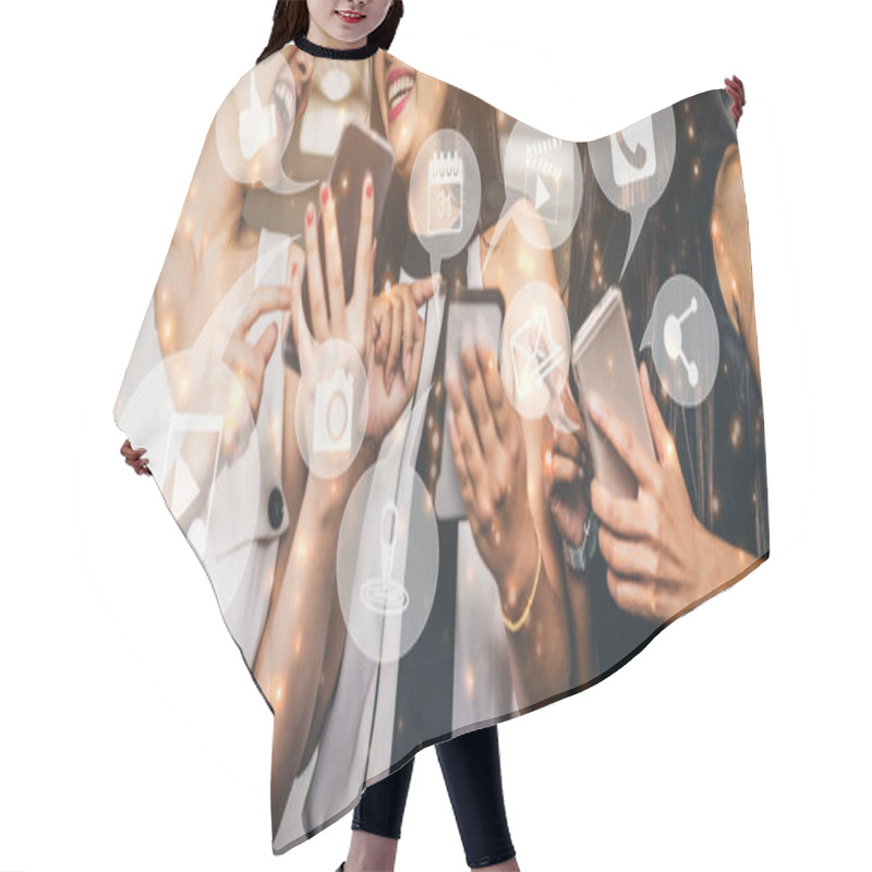 Personality  Multimedia And Computer Applications Concep Hair Cutting Cape