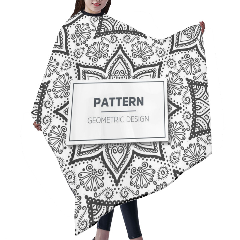 Personality  Seamless Ethnic And Tribal Pattern Hair Cutting Cape