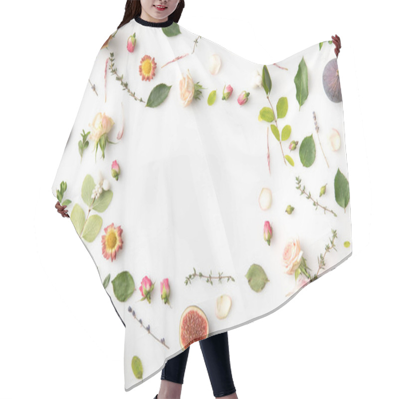 Personality  Floral Concept With Flowers And Figs Hair Cutting Cape