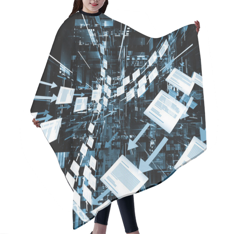 Personality  Evolving Paperwork Background Hair Cutting Cape