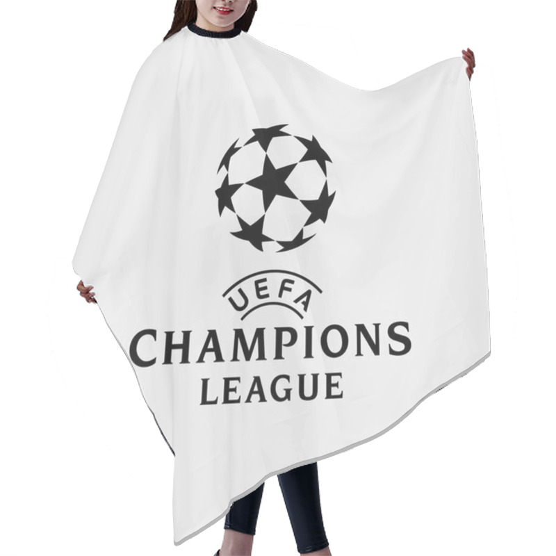 Personality  Champions League Europe Official Logo Vector Illustration Hair Cutting Cape