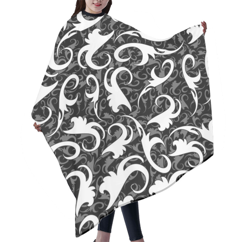 Personality  Seamless Ornament Pattern Hair Cutting Cape