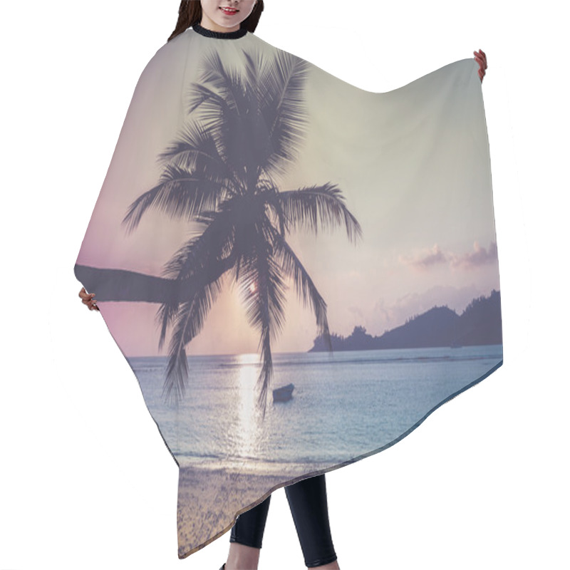 Personality  Tropical Beach At Mahe Island Seychelles Hair Cutting Cape