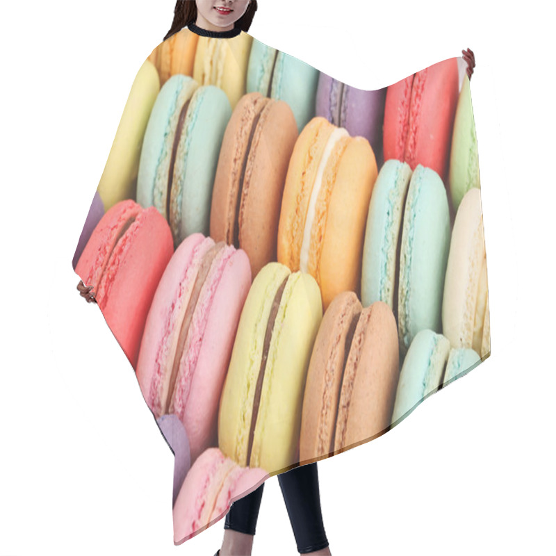 Personality  Tasty Delicious Macaroons Hair Cutting Cape