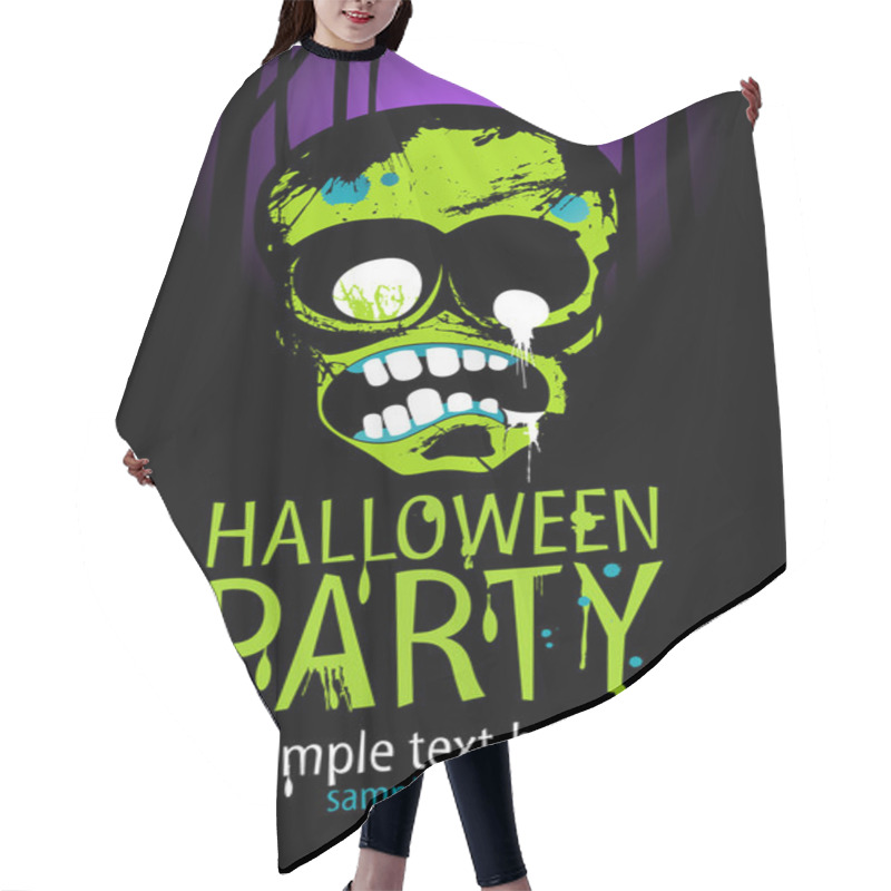 Personality  Halloween Party. Hair Cutting Cape