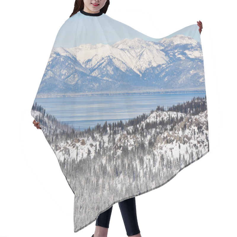 Personality  Lake Tahoe California In Winter Hair Cutting Cape