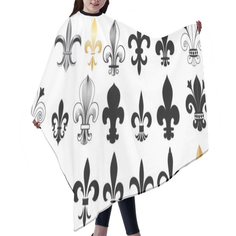 Personality  Fleur De Lys Hair Cutting Cape