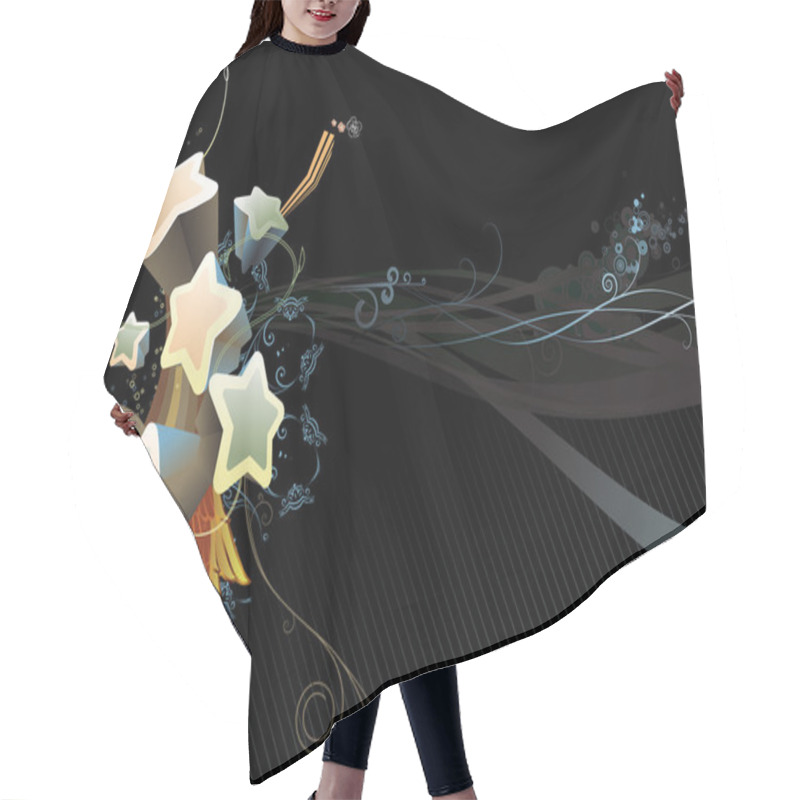 Personality  Abstract Background Hair Cutting Cape