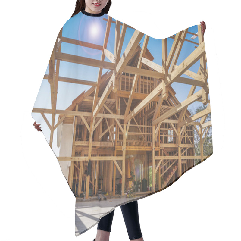 Personality  New House Construction Hair Cutting Cape