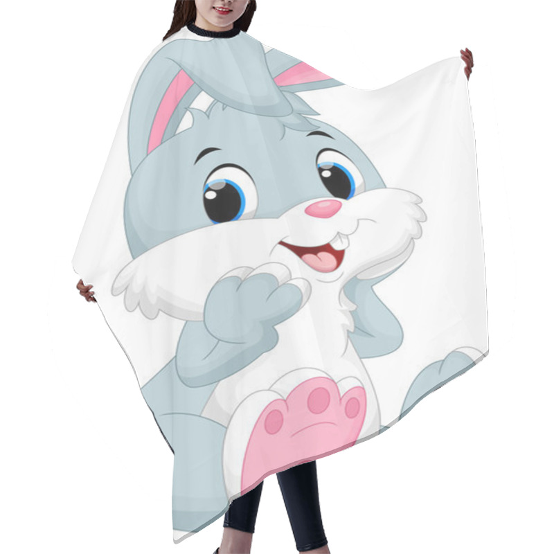 Personality  Cute Rabbit Cartoon Hair Cutting Cape