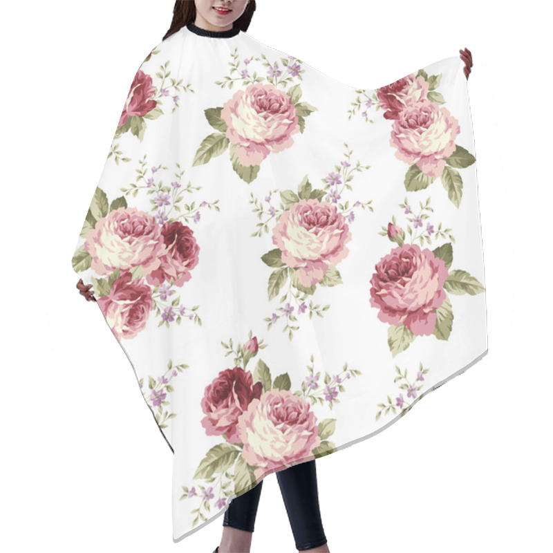 Personality  Rose Flower Illustration, Hair Cutting Cape