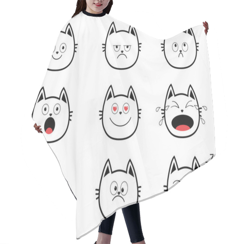 Personality  Cute Cat Set Hair Cutting Cape