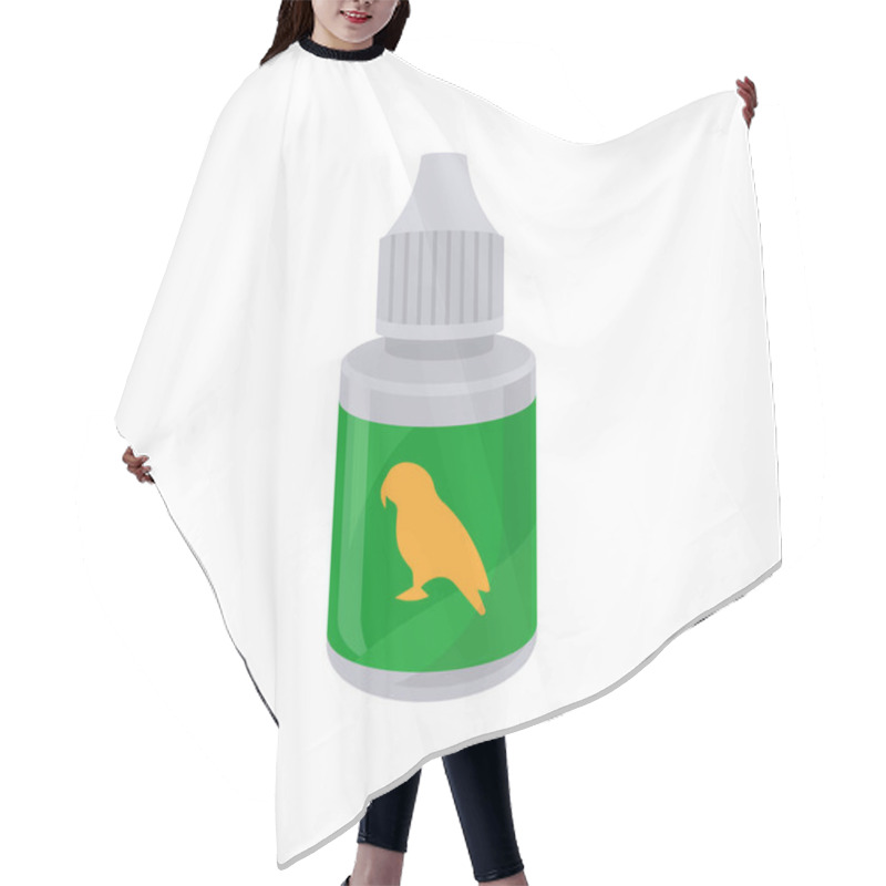 Personality  Birds Medicine Flat Vector Illustration Isolated Hair Cutting Cape