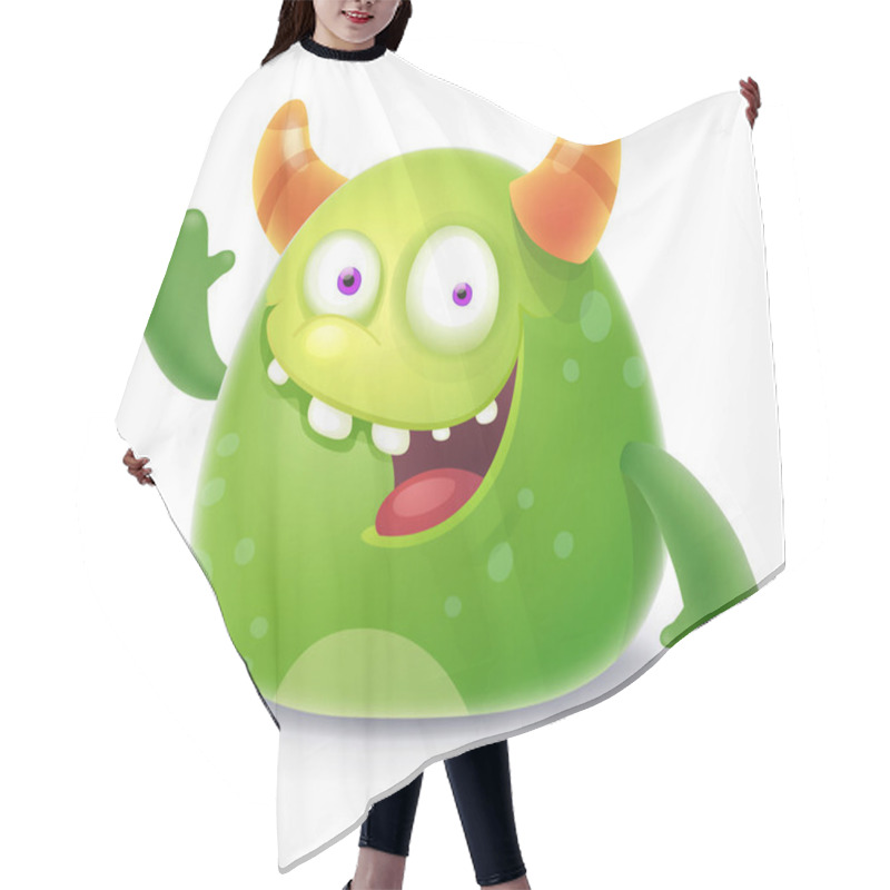 Personality  Greeting Cute Monster Hair Cutting Cape