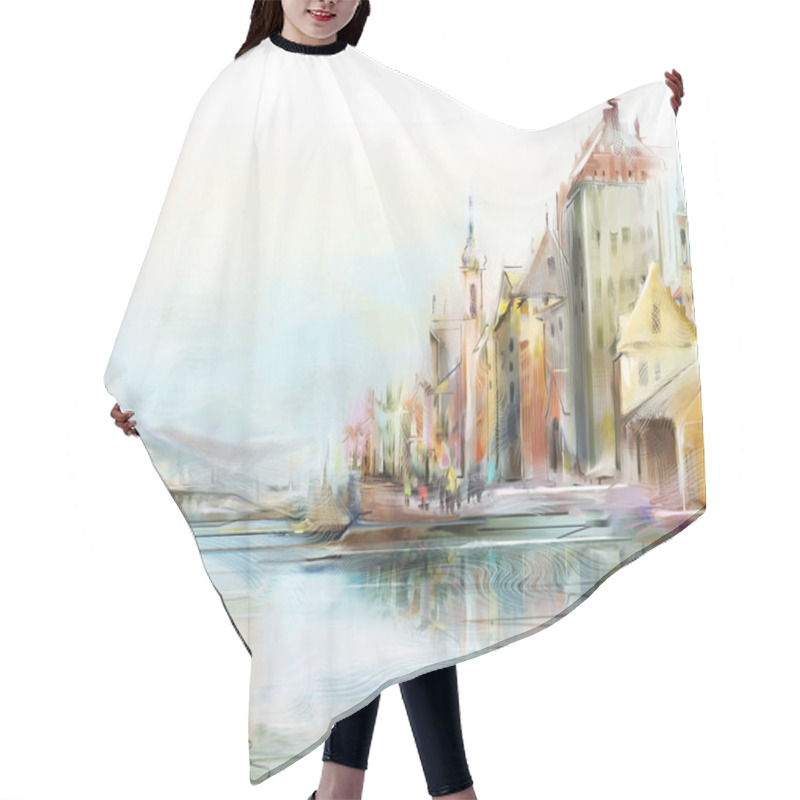 Personality  Zurich In Afternoon Sunlight Hair Cutting Cape