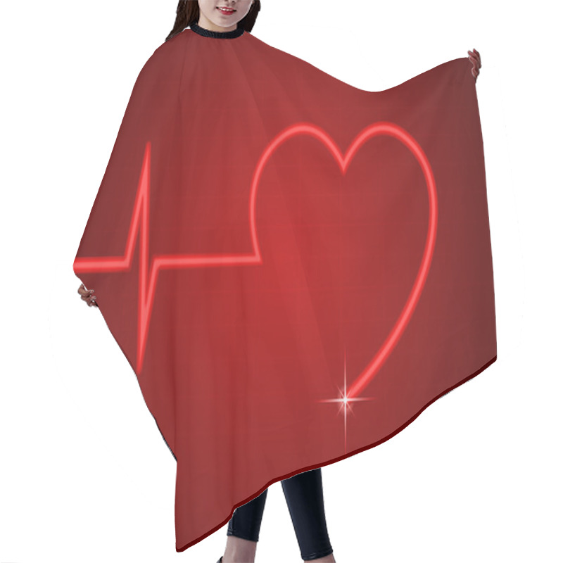 Personality  Heart Line Hair Cutting Cape