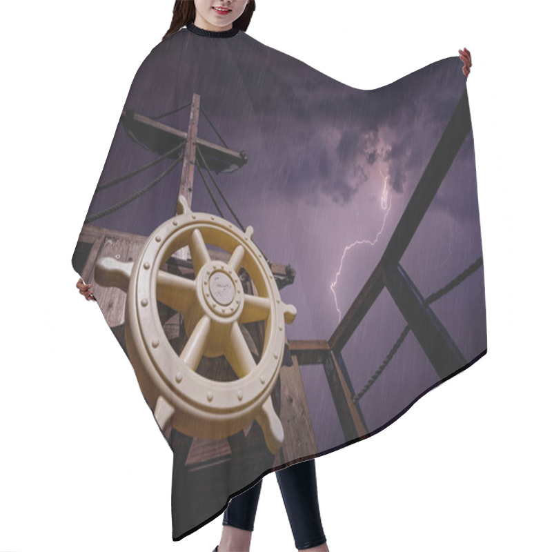 Personality  Pirate Sheep Steering Wheel Hair Cutting Cape