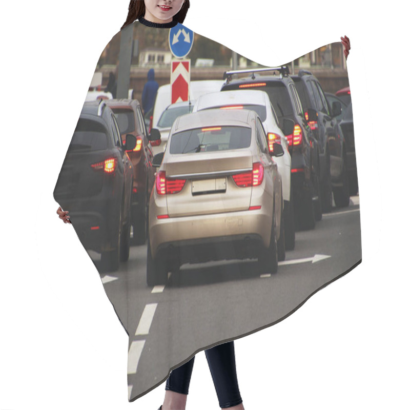 Personality  Cars Stuck In Traffic Hair Cutting Cape