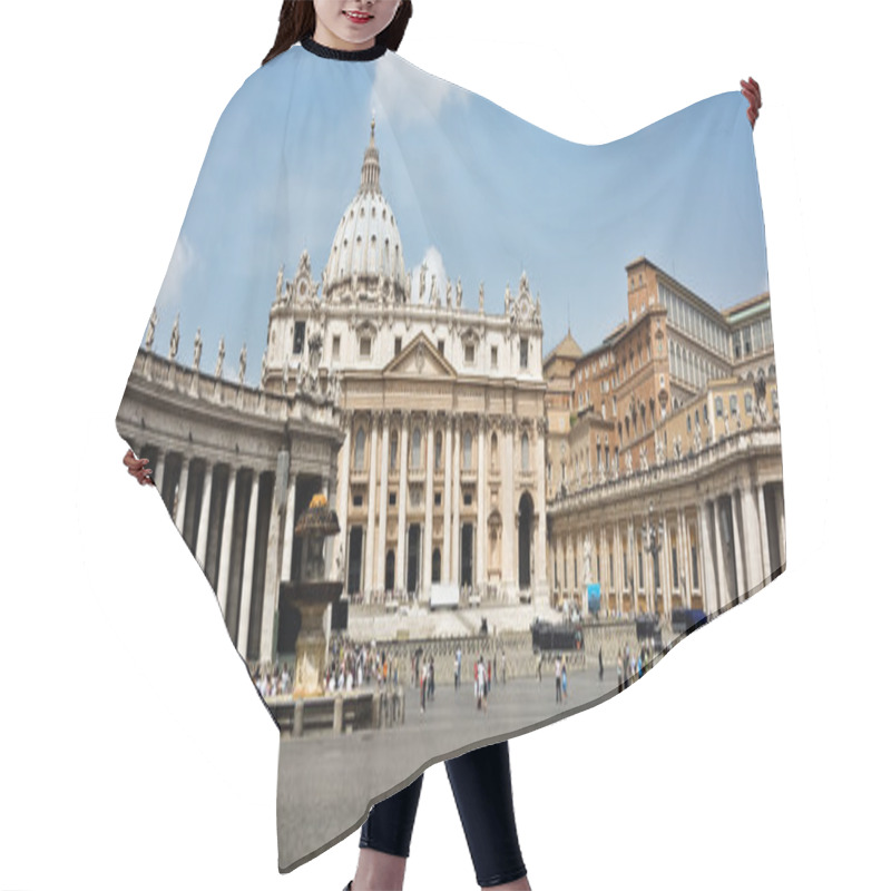 Personality  S.Peters Cathedral In Vatican. View From Square. Hair Cutting Cape