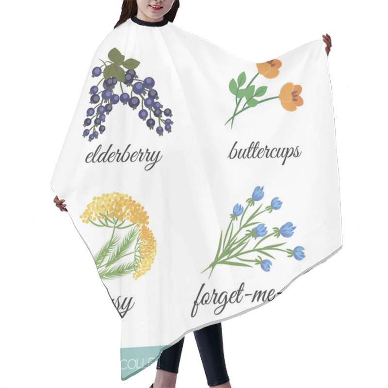 Personality  Collection Of Medicinal Plants1 Hair Cutting Cape