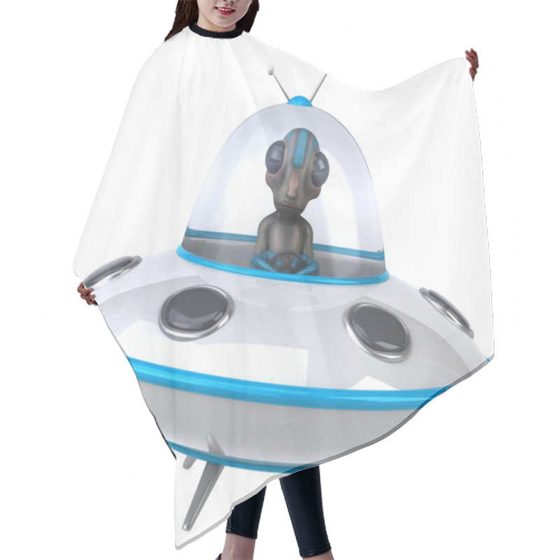 Personality  Fun Cartoon Alien  Hair Cutting Cape