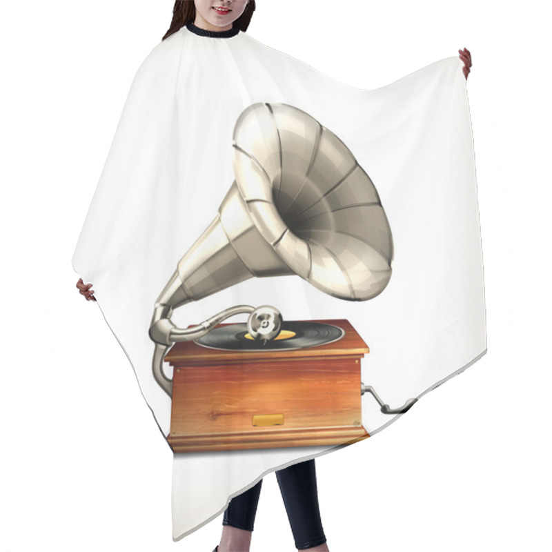 Personality  Gramophone, Vector Hair Cutting Cape