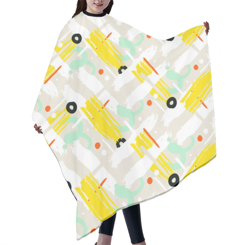 Personality  Abstract Seamless Pattern Hair Cutting Cape