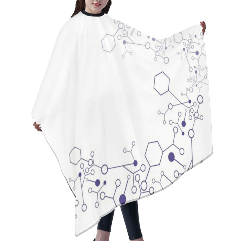 Personality  Molecule Background Hair Cutting Cape