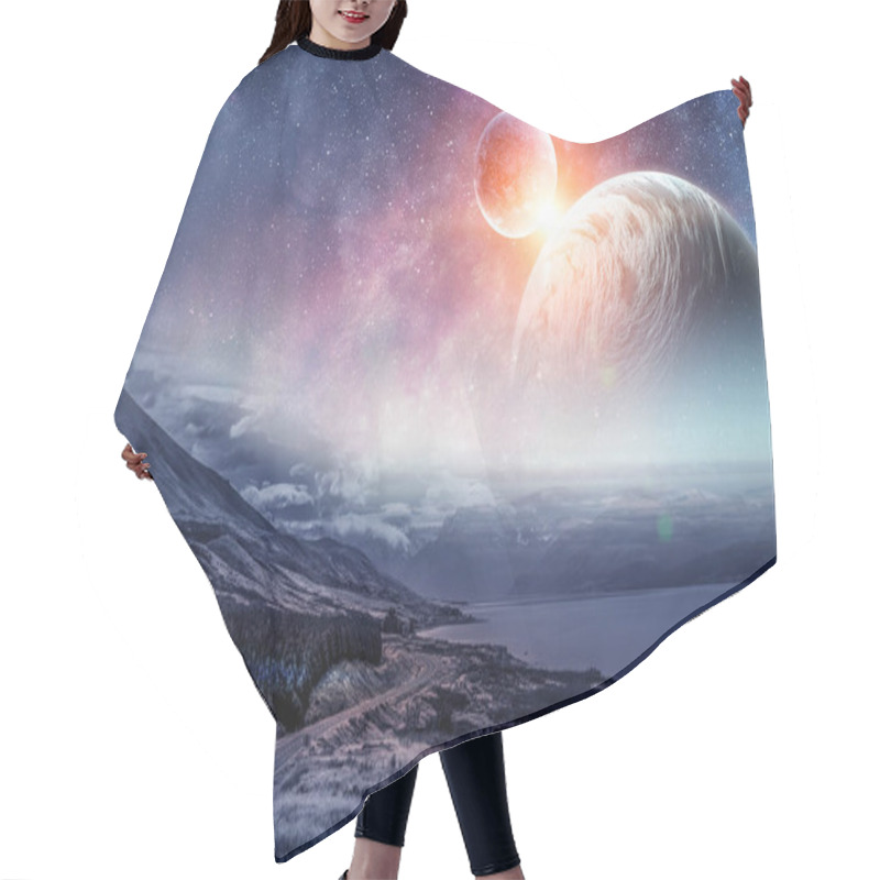 Personality  Space Planets And Nature Hair Cutting Cape