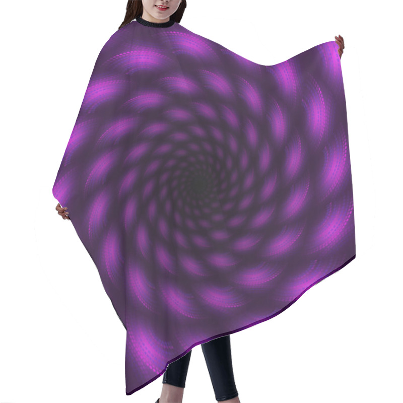 Personality  Purple Kaleidoscope Hair Cutting Cape