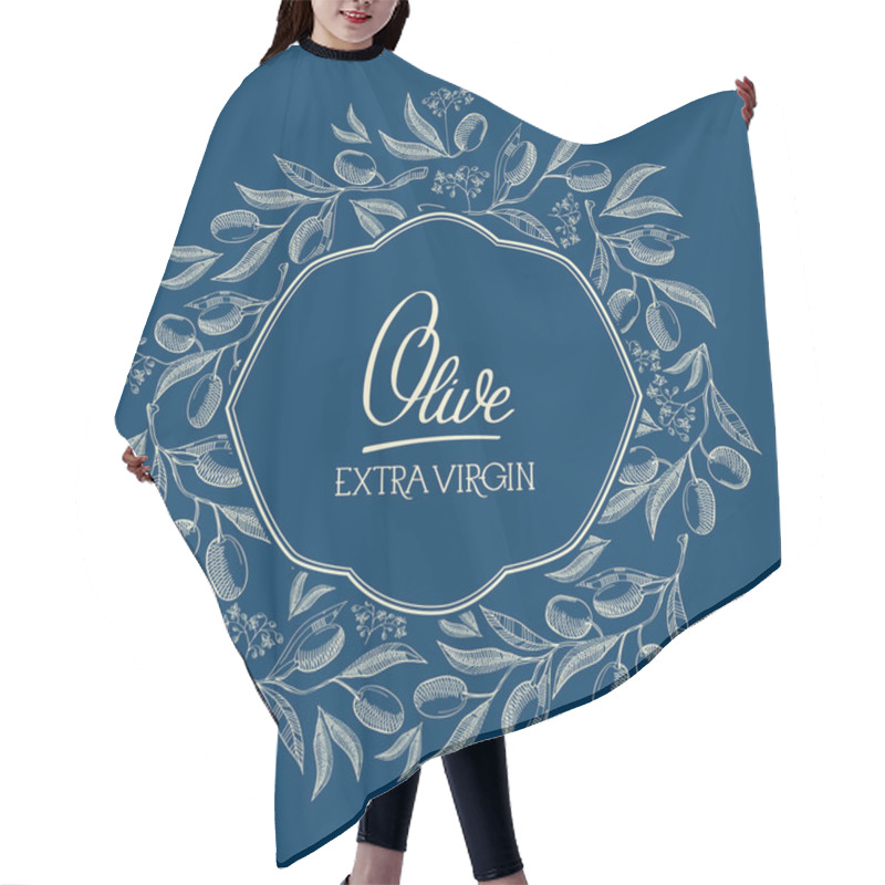 Personality  Abstract Blue Natural Poster Hair Cutting Cape