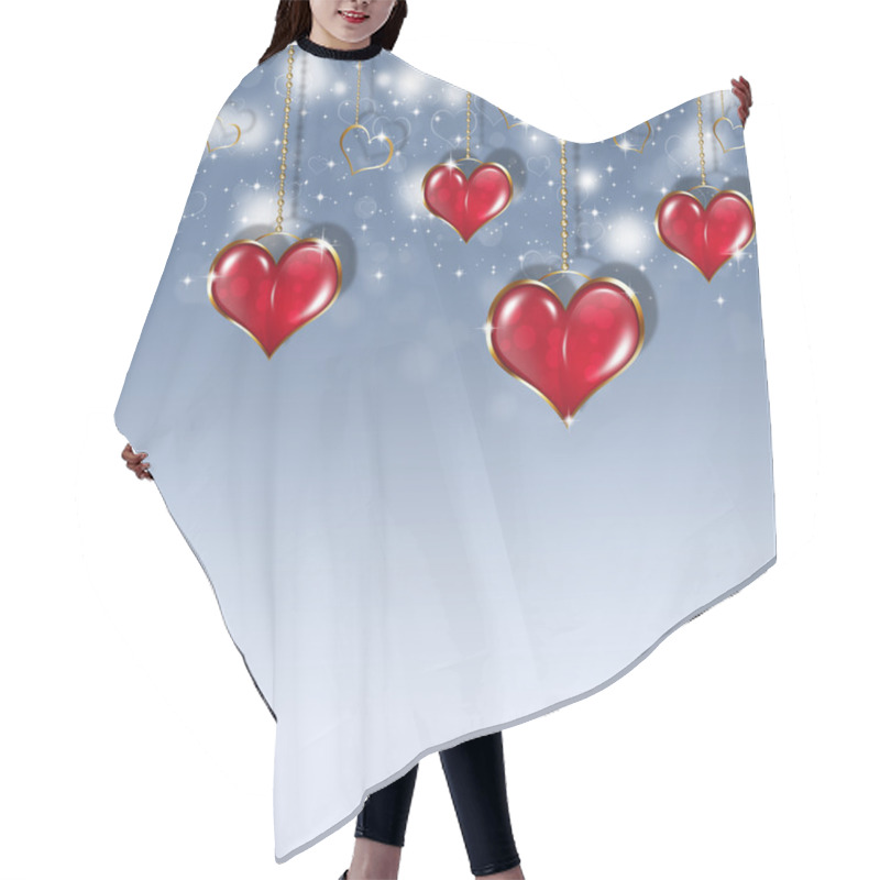 Personality  Holiday Valentine Card Hair Cutting Cape