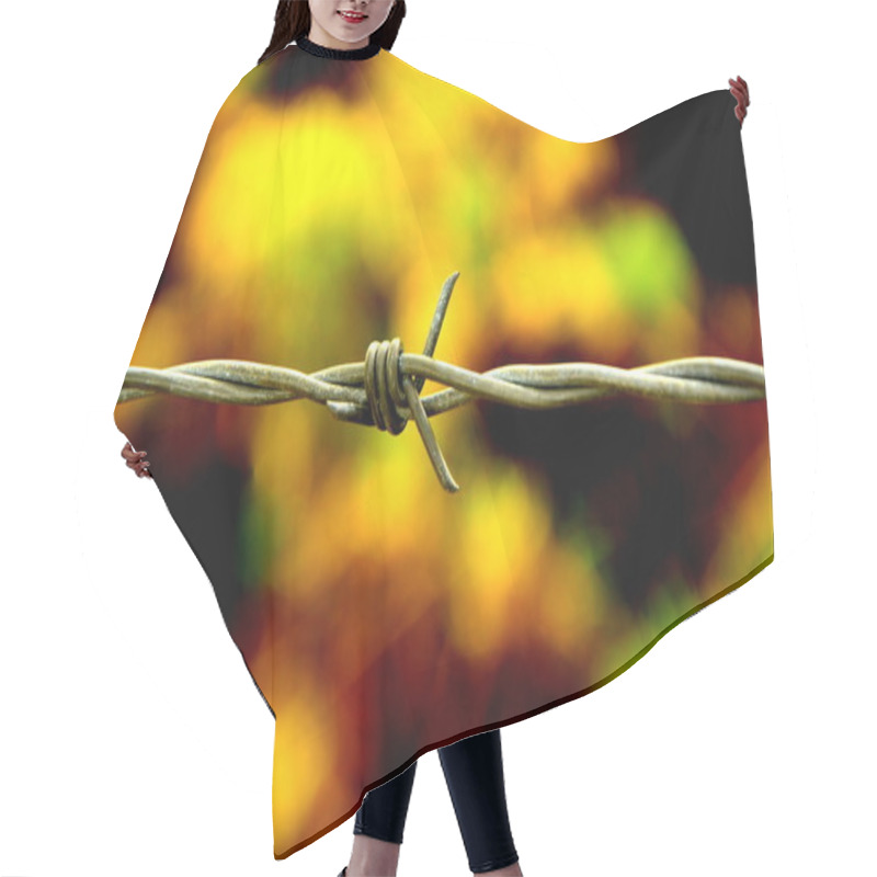 Personality  Barbed Wire Hair Cutting Cape