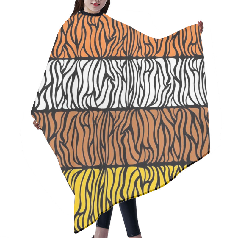 Personality  Striped Background Hair Cutting Cape