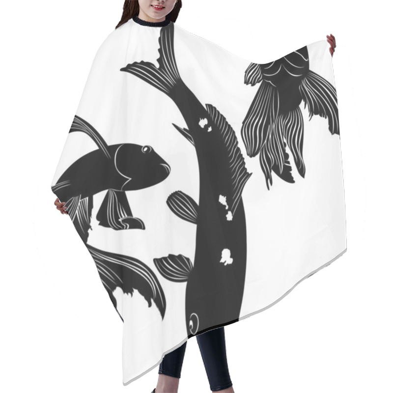 Personality  Collection Of Fish Hair Cutting Cape