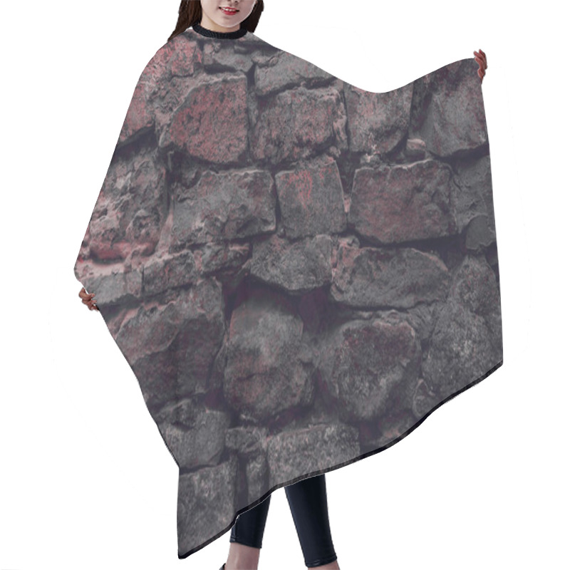 Personality  Close-up View Of Old Weathered Stone Wall Textured Background  Hair Cutting Cape