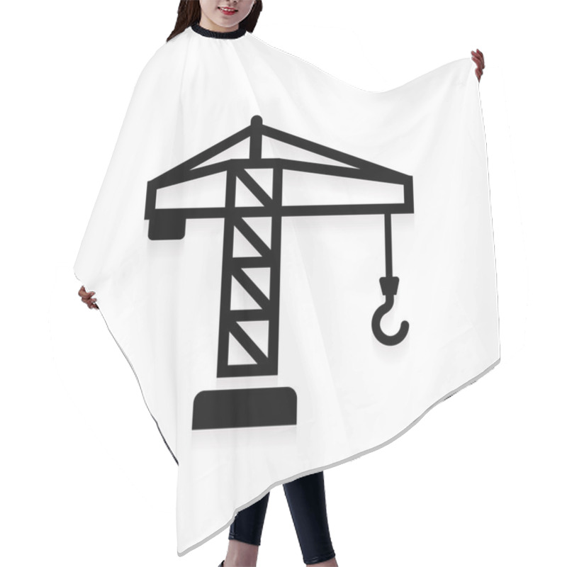 Personality  Tower Crane Icon Hair Cutting Cape