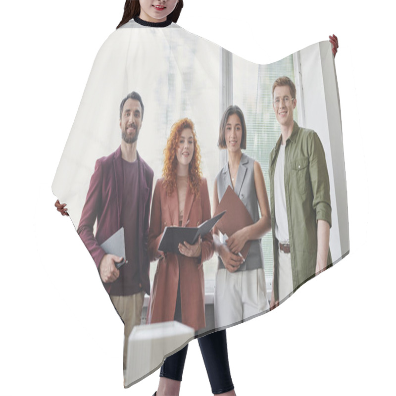 Personality  Professional Headshot Of Creative Architects Near Building Model In Modern Office Hair Cutting Cape