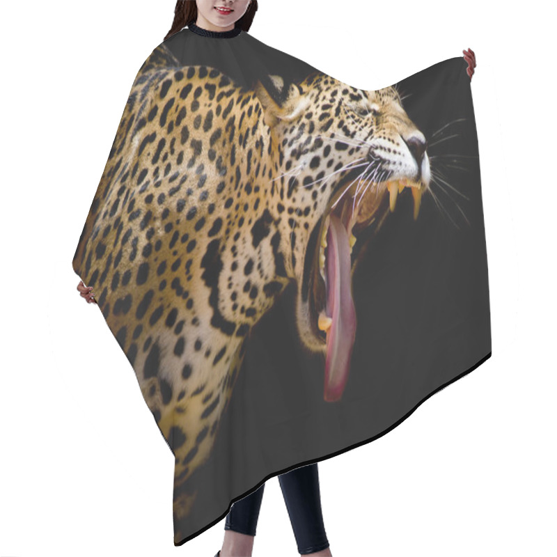 Personality  Jaguar Portrait Hair Cutting Cape