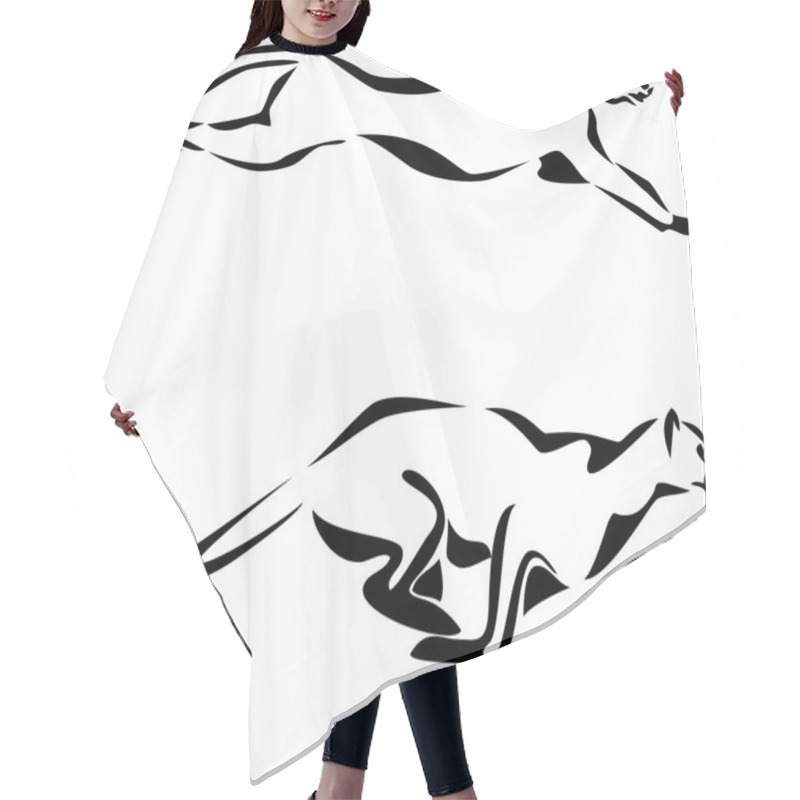 Personality  Cheetah Hair Cutting Cape