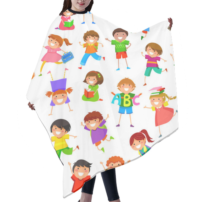 Personality  Cartoon Kids Pattern Hair Cutting Cape