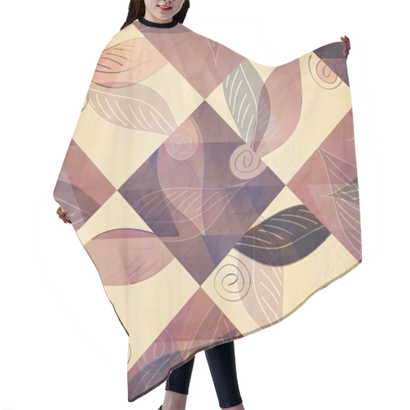 Personality  Mosaic Pattern Hair Cutting Cape