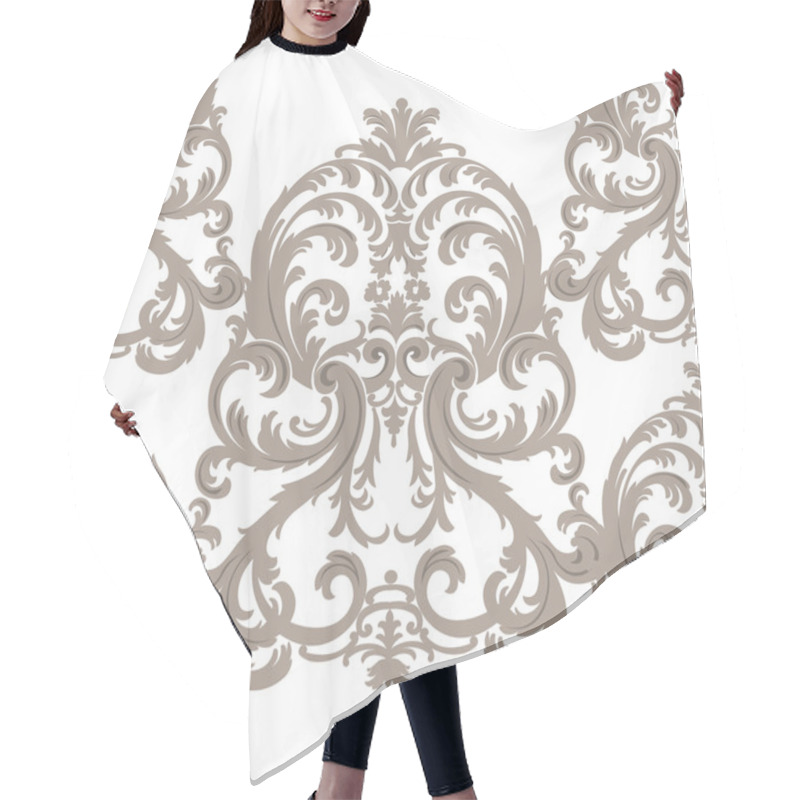 Personality  Vector Royal Floral Damask Baroque Ornament Pattern Hair Cutting Cape