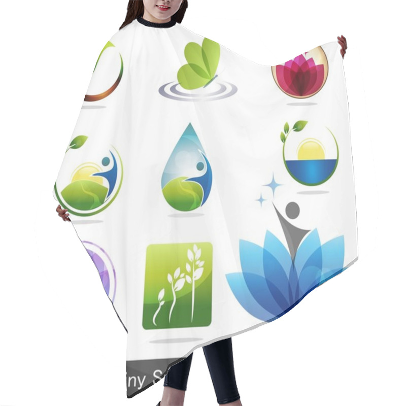 Personality  Nature Icons Hair Cutting Cape