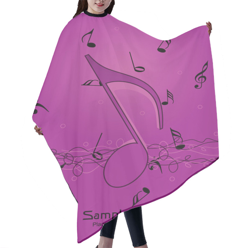 Personality  Vector Illustration Of Music Background Hair Cutting Cape