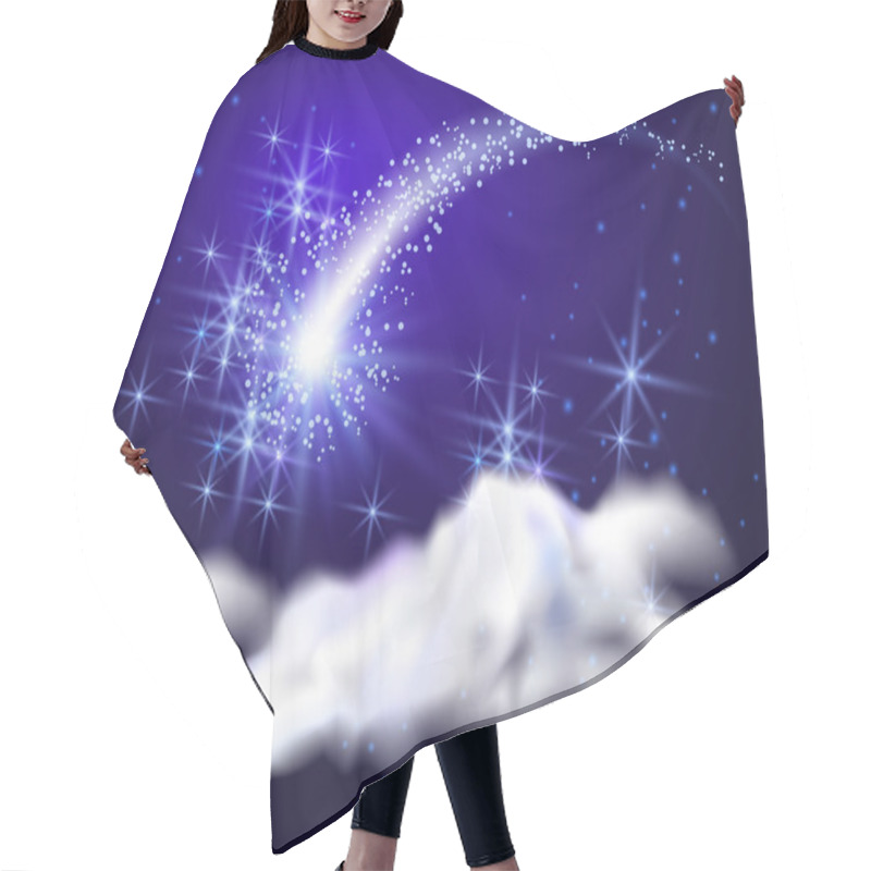 Personality  Flying Comet In The Sky Hair Cutting Cape