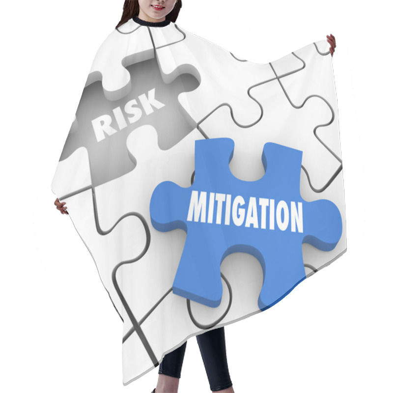 Personality  Risk Mitigation Puzzle Pieces Hair Cutting Cape