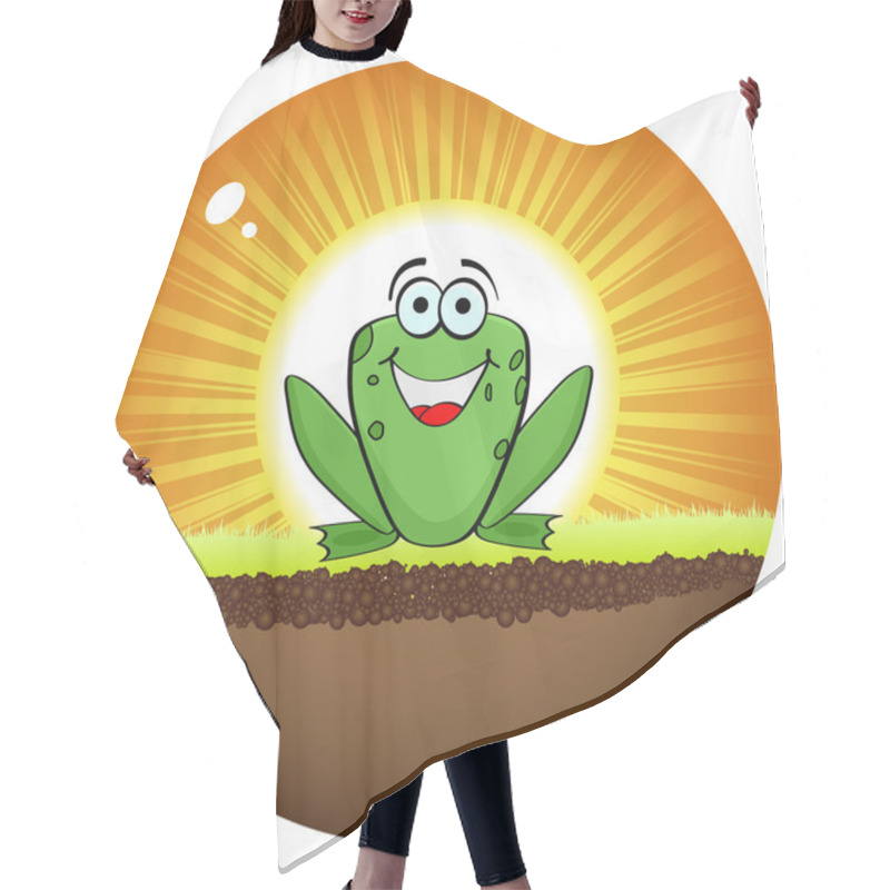 Personality  Crazy Frog Hair Cutting Cape