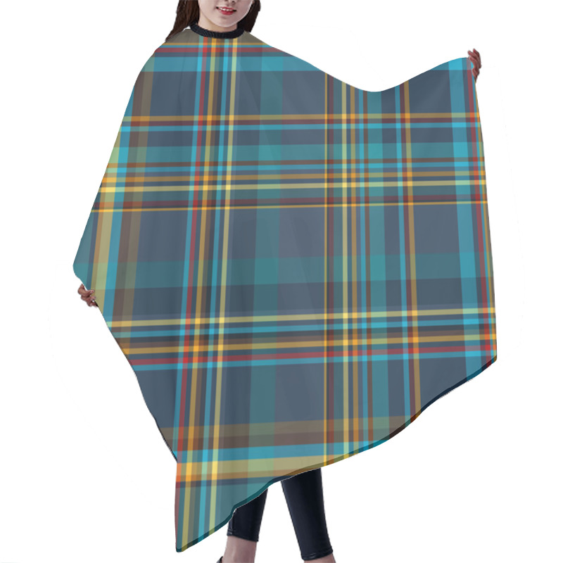 Personality  Seamless Dark Blue Pattern Hair Cutting Cape