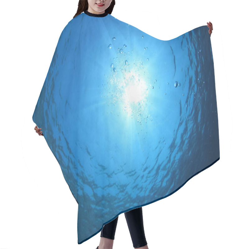 Personality  Water Surface And Bubbles Hair Cutting Cape